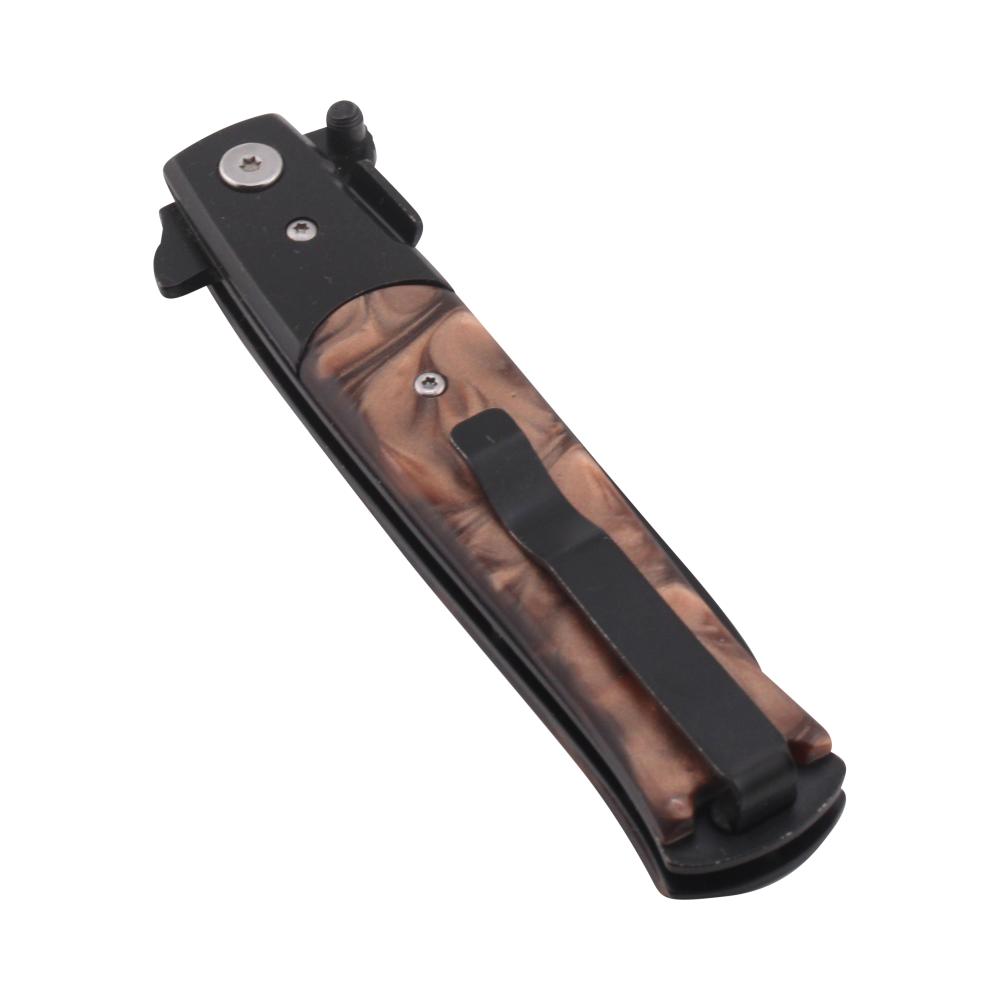Stileetto Milano N14 Folding Metal Pocket Knife-Brown