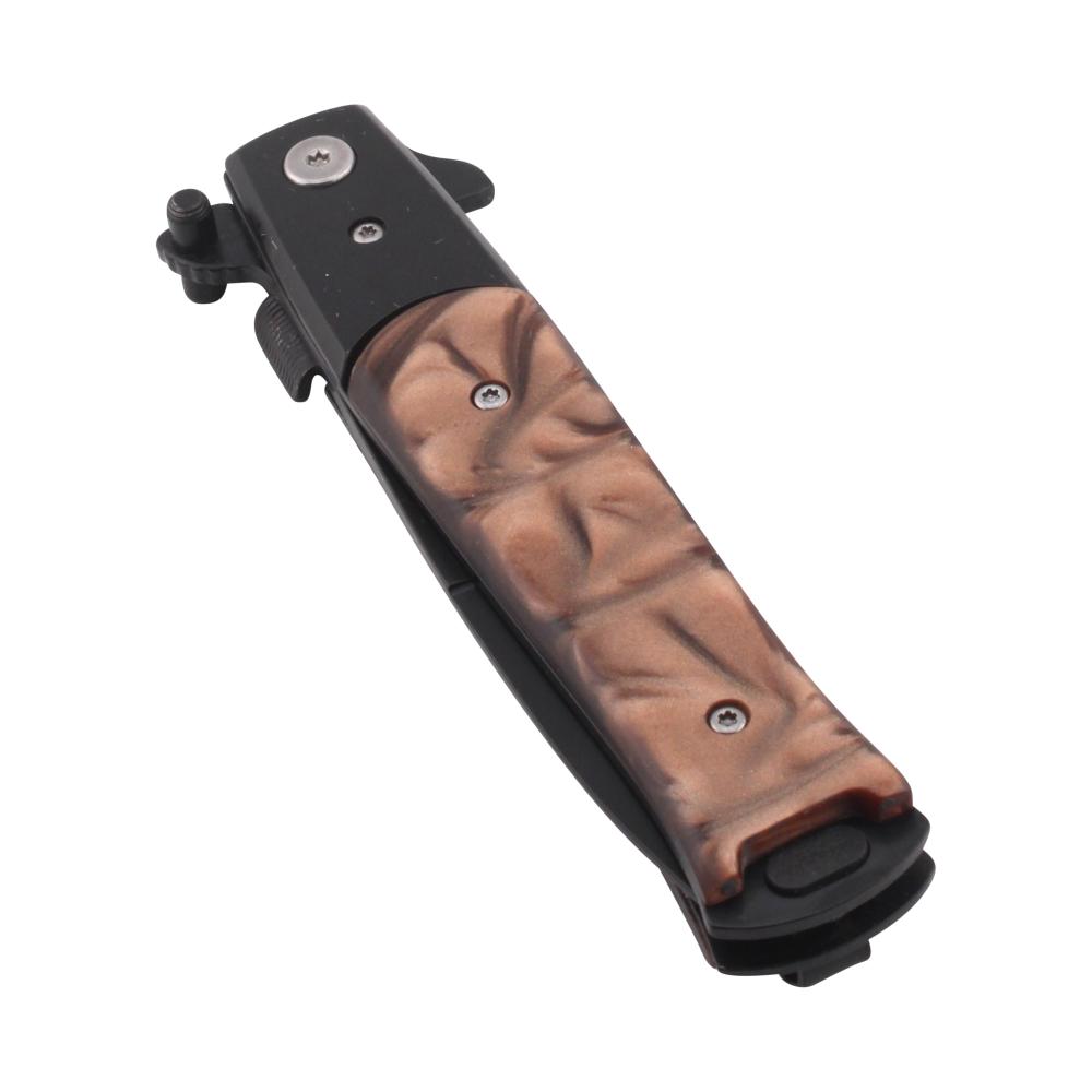 Stileetto Milano N14 Folding Metal Pocket Knife-Brown