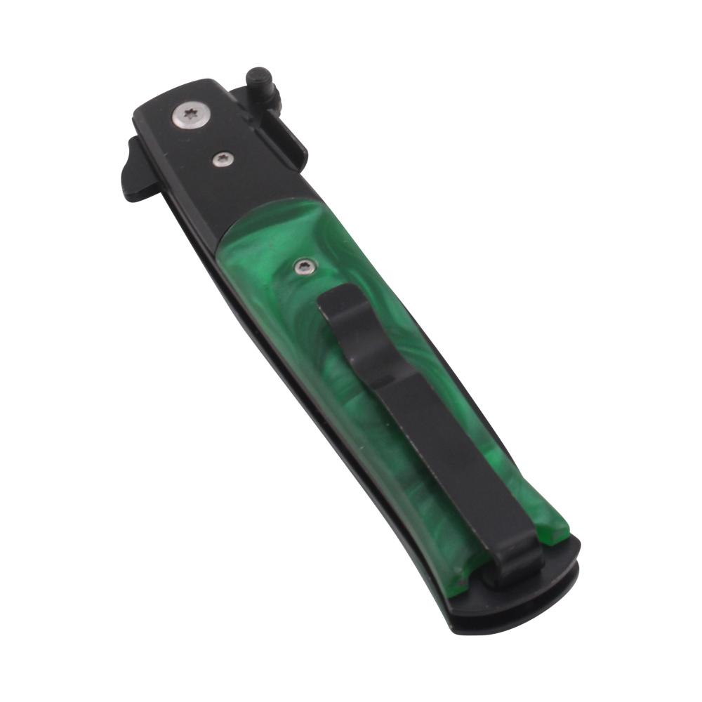 Stileetto Milano N14 Folding Metal Pocket Knife-Green