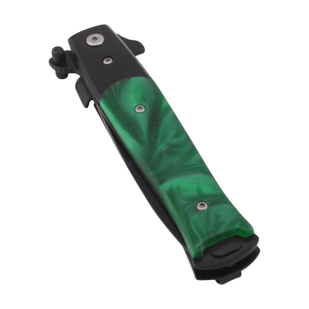 Stileetto Milano N14 Folding Metal Pocket Knife-Green