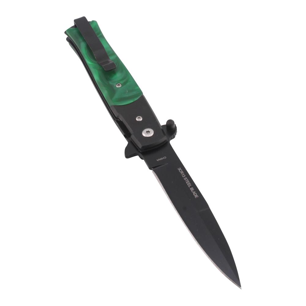 Stileetto Milano N14 Folding Metal Pocket Knife-Green