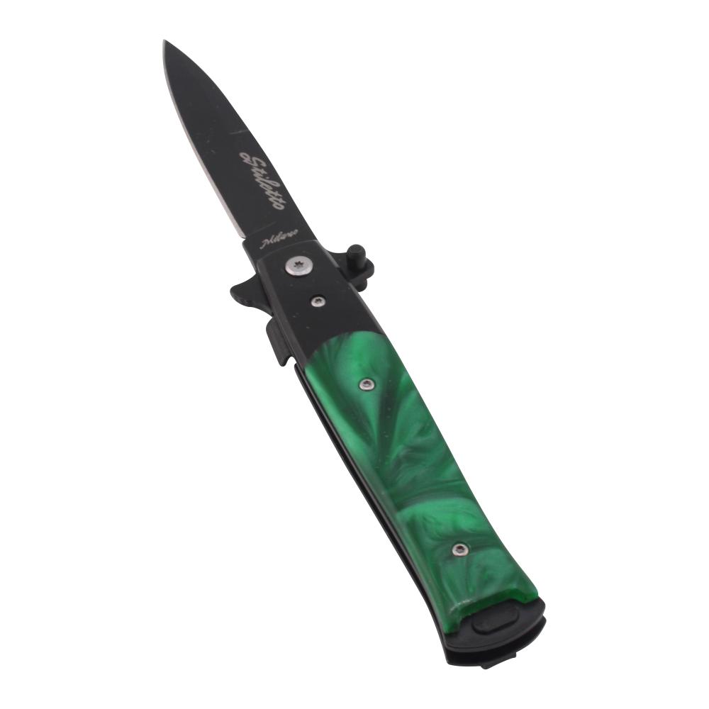 Stileetto Milano N14 Folding Metal Pocket Knife-Green