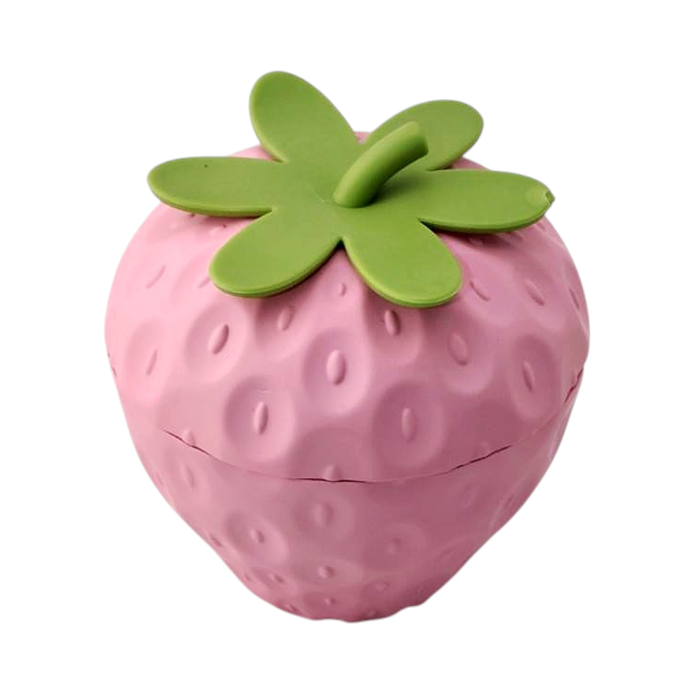 Strawberry Shape Plastic Grinder-3 Piece-Light Pink