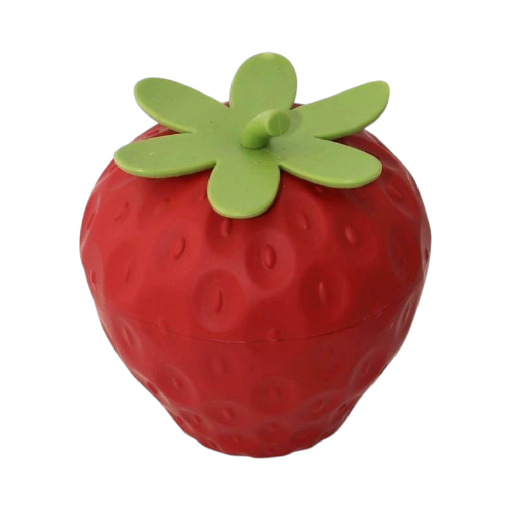 Strawberry Shape Plastic Grinder-3 Piece-Red