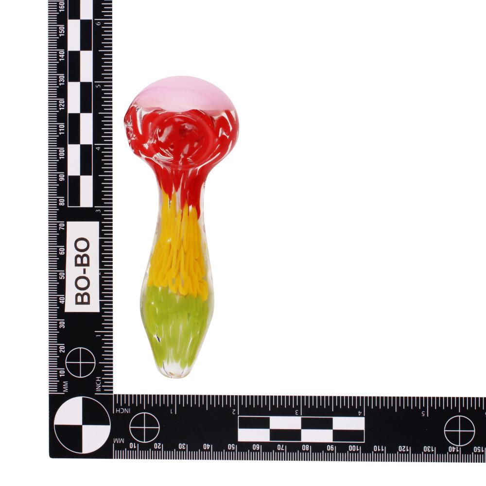 Summer T Glass Hand Pipe-Pink Mix
