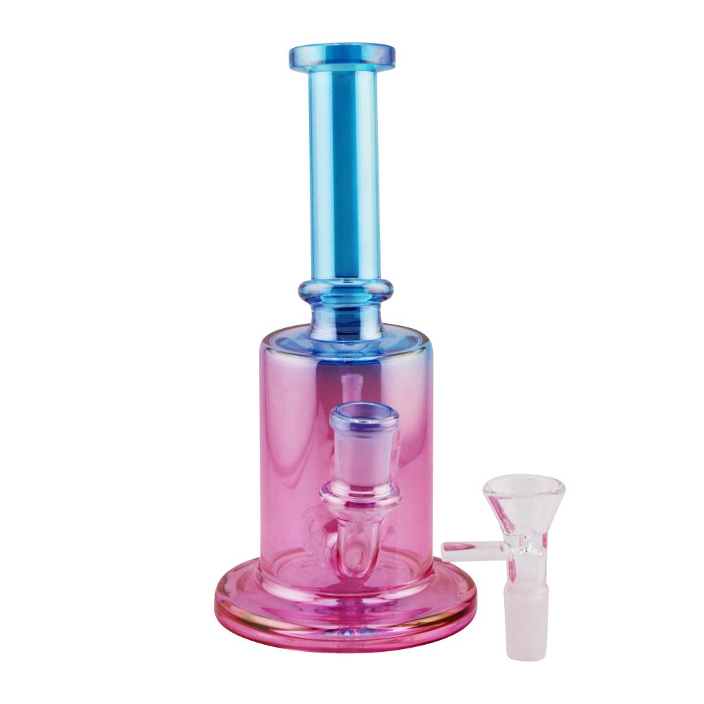 Summer Vibe Glass Water Pipe-Blue and Pink