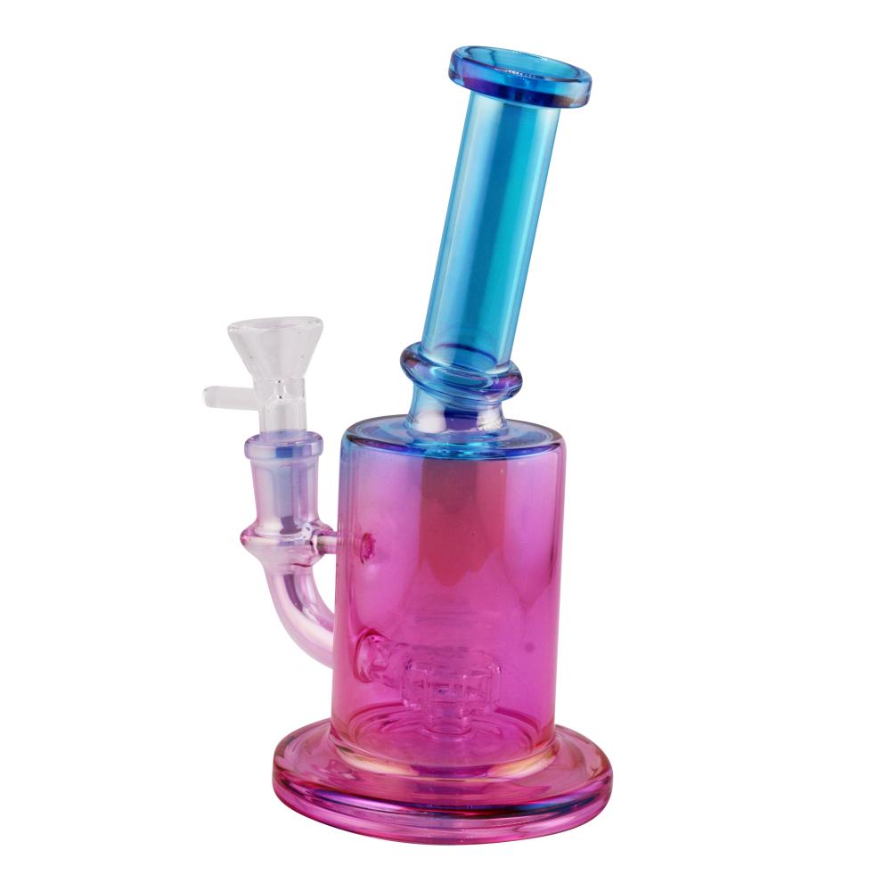 Summer Vibe Glass Water Pipe-Blue and Pink