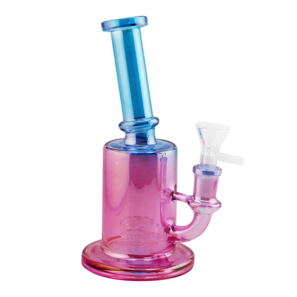 Summer Vibe Glass Water Pipe-Blue and Pink
