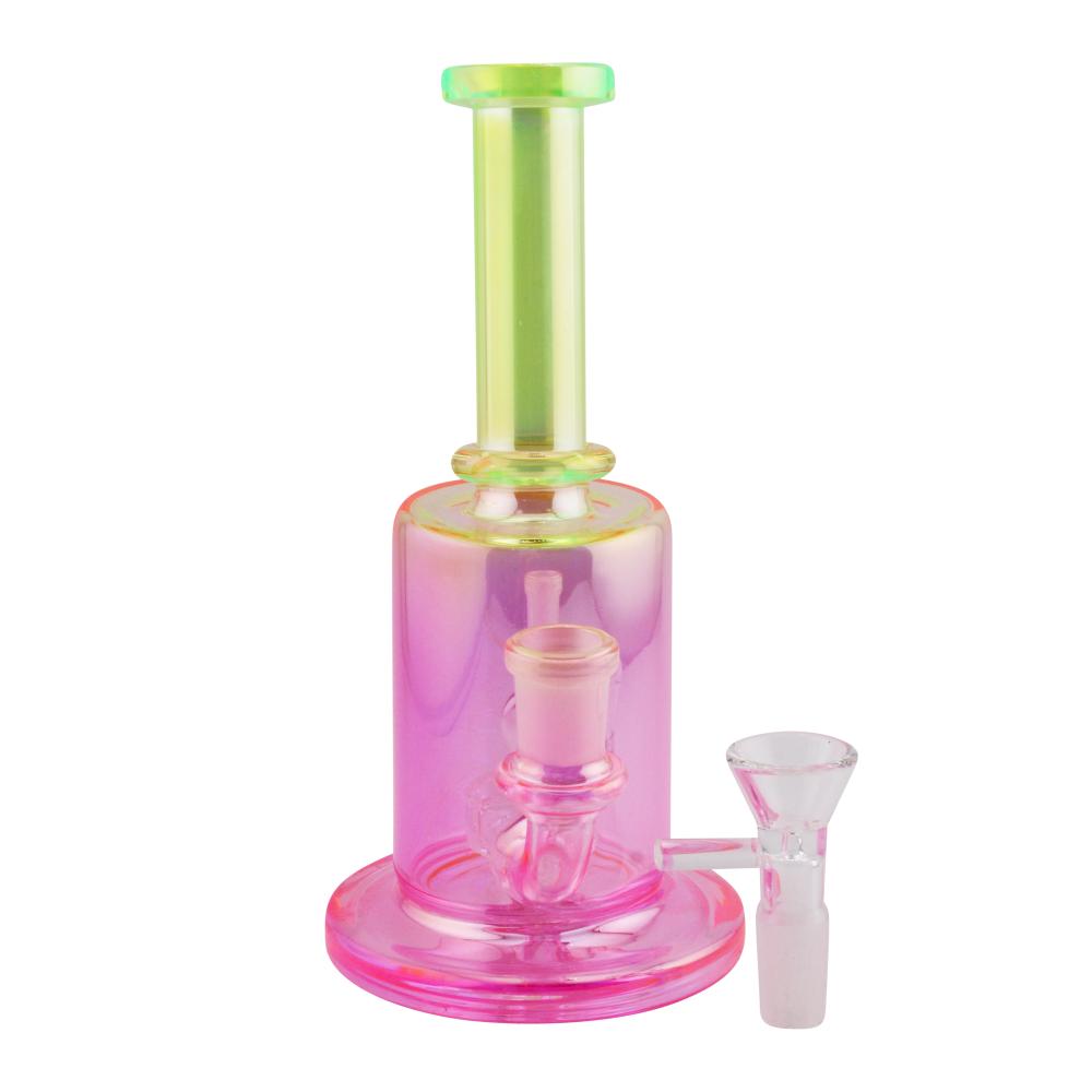 Summer Vibe Glass Water Pipe-Pink