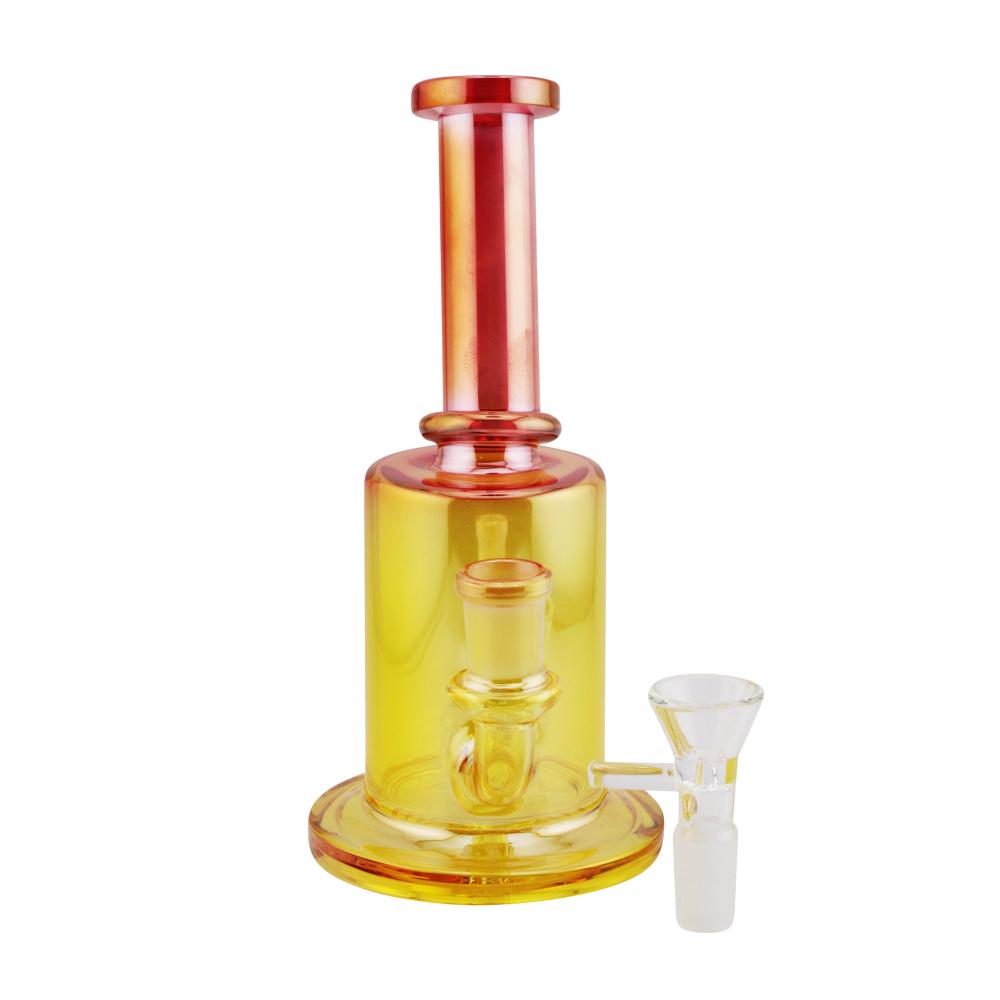 Summer Vibe Glass Water Pipe-Yellow
