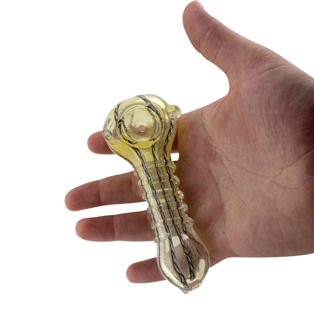 Sunfire Glass Hand Pipe-Black