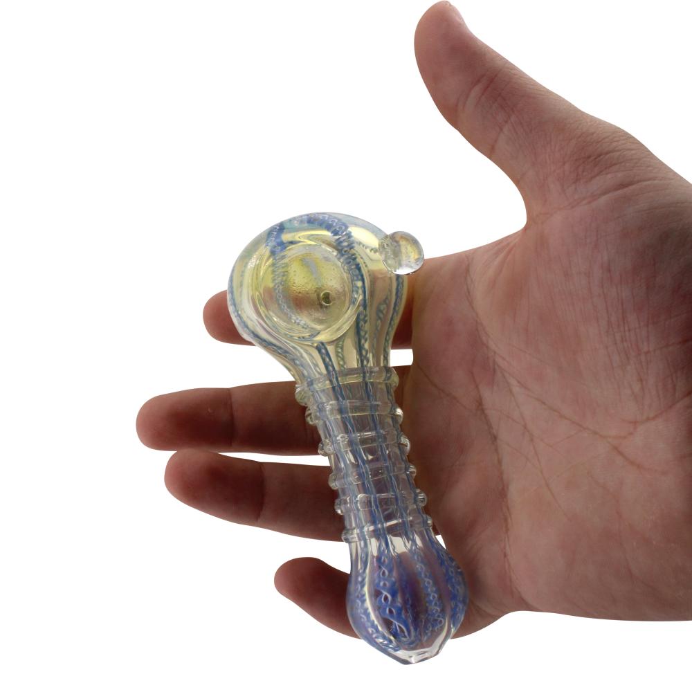Sunfire Glass Hand Pipe-Blue