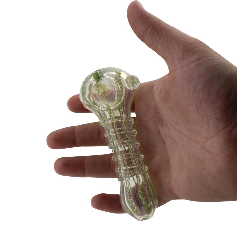 Sunfire Glass Hand Pipe-Green