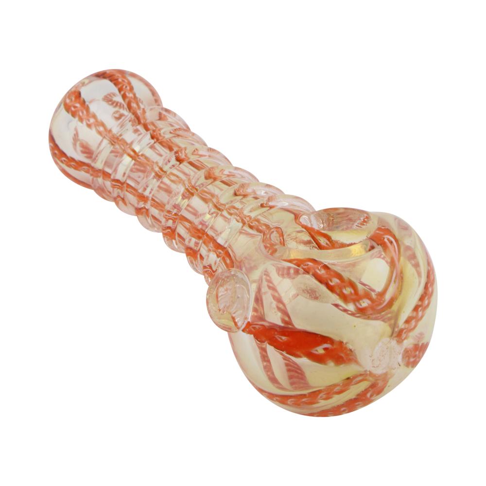 Sunfire Glass Hand Pipe-Orange