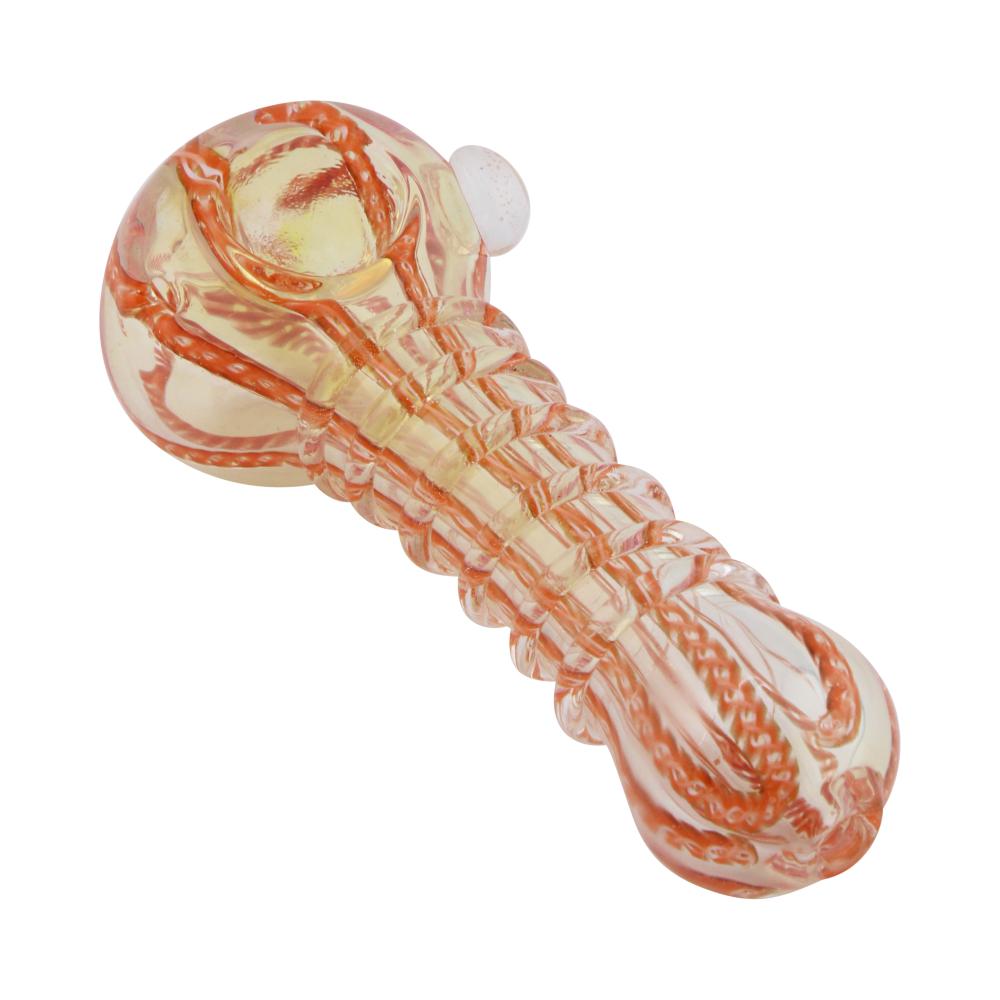 Sunfire Glass Hand Pipe-Orange