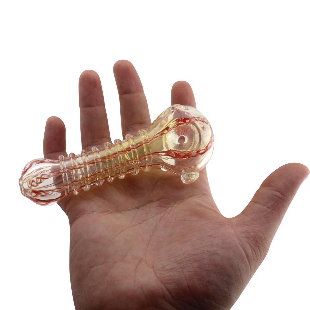 Sunfire Glass Hand Pipe-Red