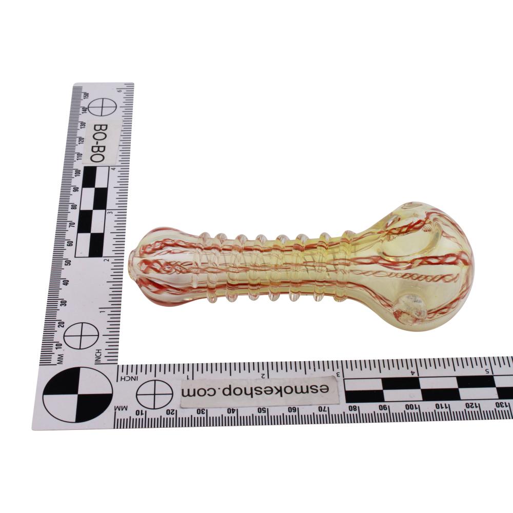 Sunfire Glass Hand Pipe-Red