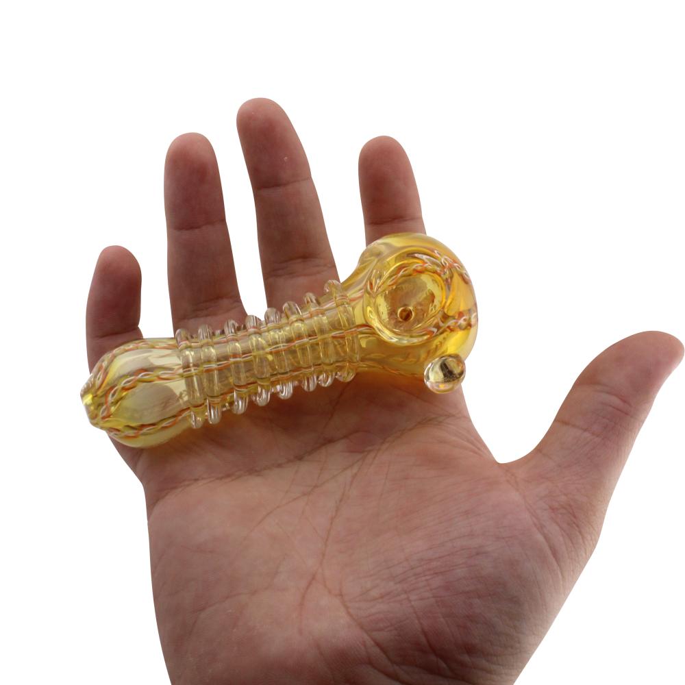 Sunfire Glass Hand Pipe-Yellow