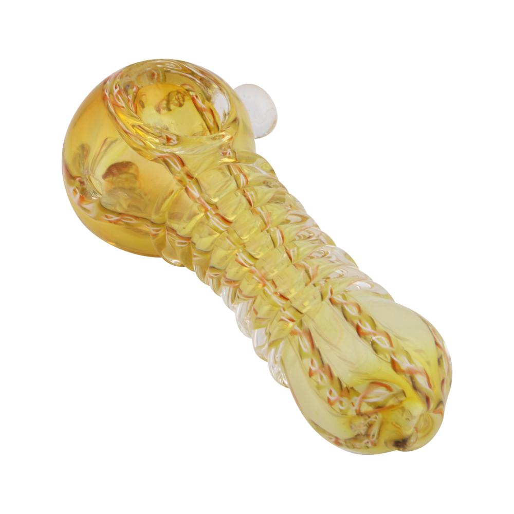 Sunfire Glass Hand Pipe-Yellow
