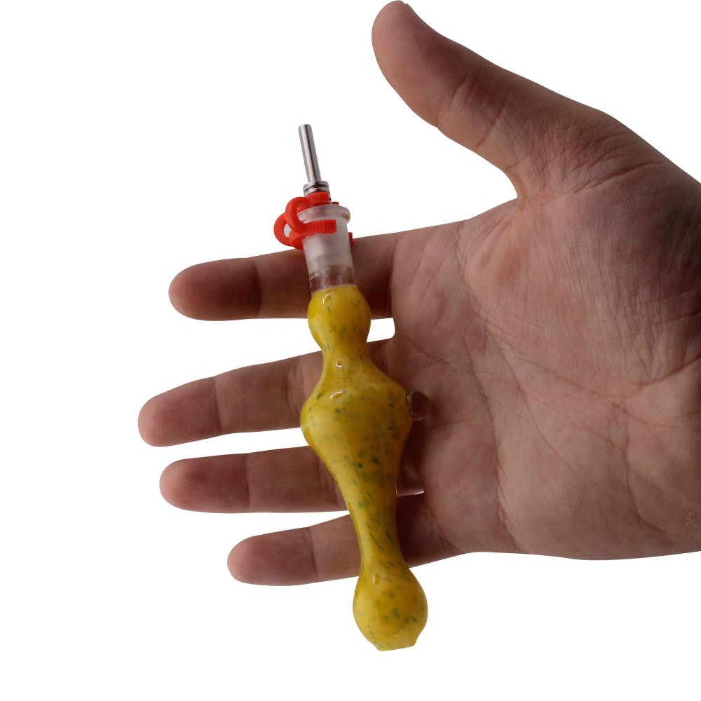 Sunfire Small Glass Nectar Collector-Yellow