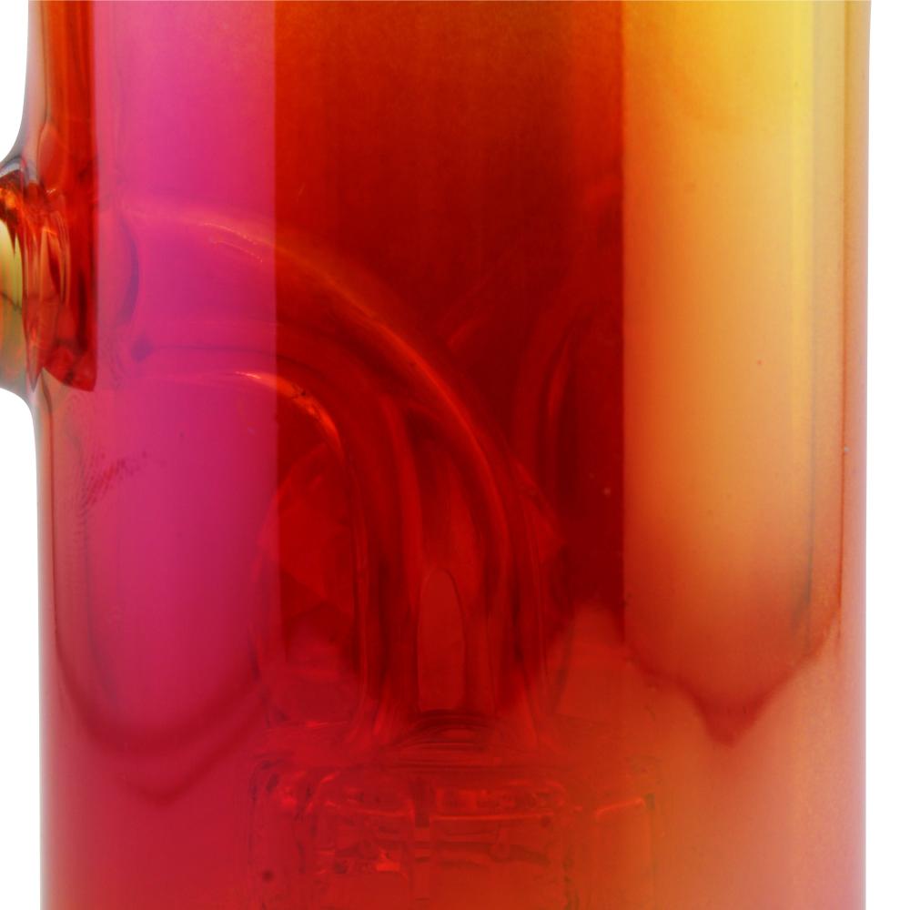 Sunset Fade Mini Glass Water Pipe-Red