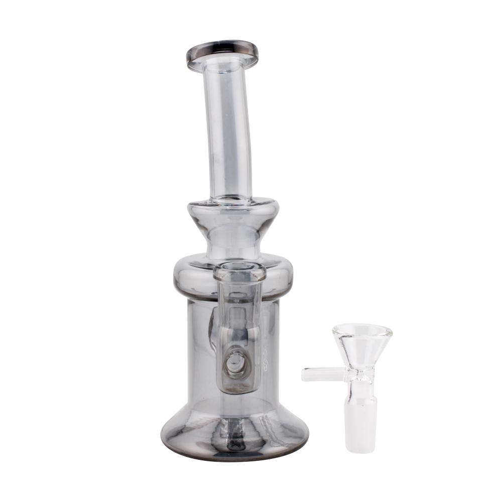 Sunset M Diamond Glass Water Pipe-Black