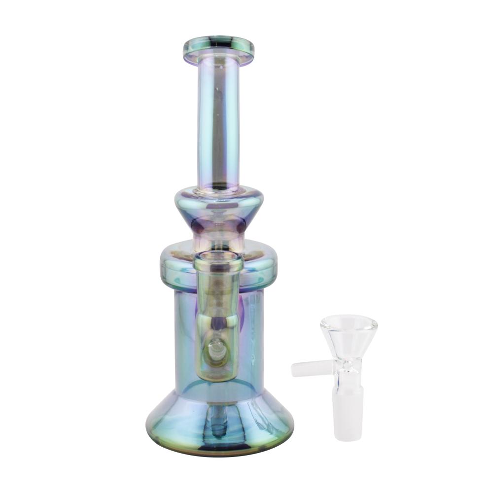 Sunset M Diamond Glass Water Pipe-Dark Blue