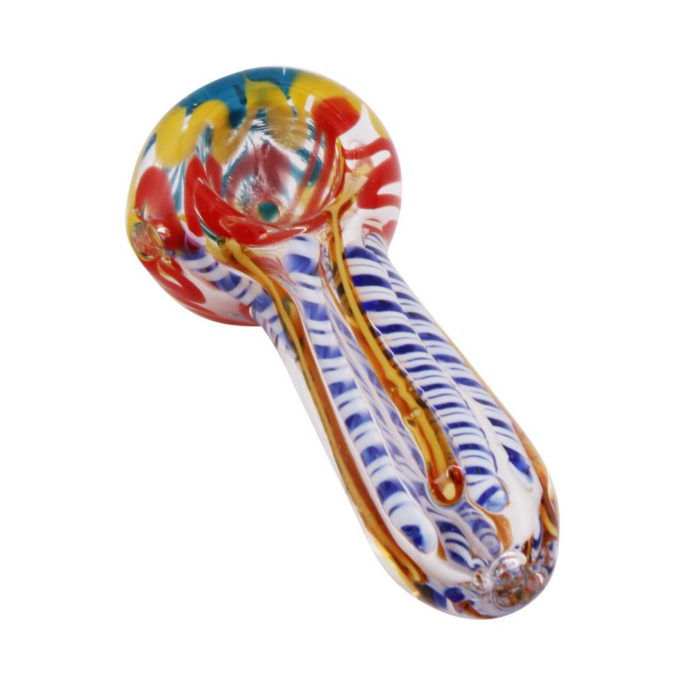 Swirl Flower Glass Hand Pipe Mix