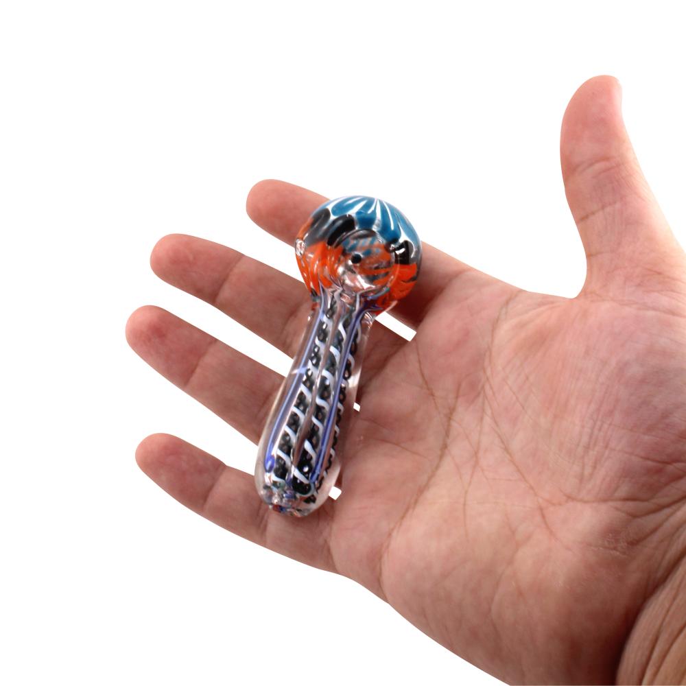 Swirl Flower Glass Hand Pipe Mix