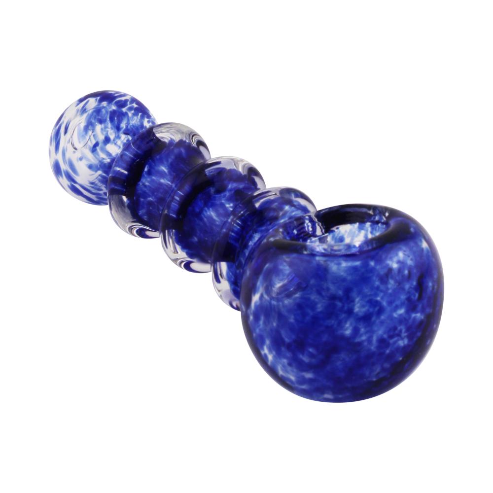 Swirl N195 Glass Hand Pipe-Blue
