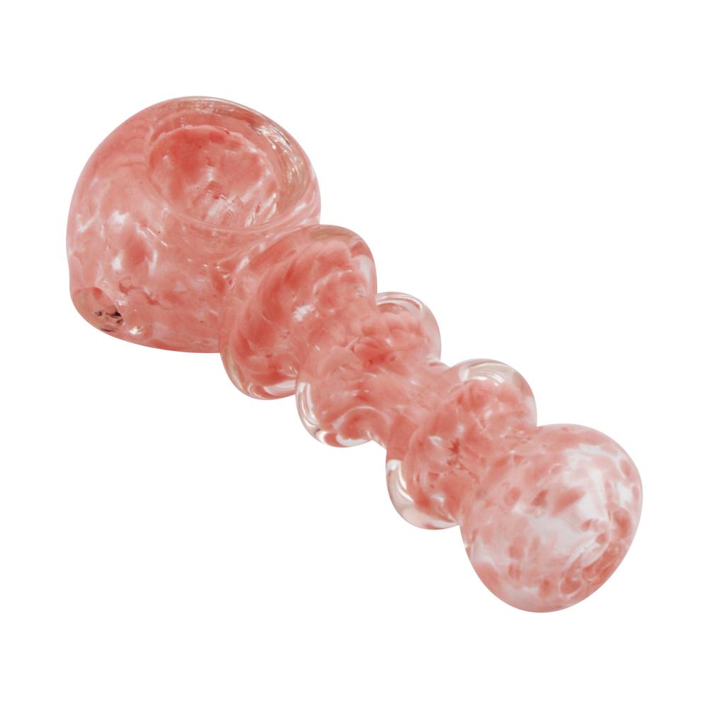 Swirl N195 Glass Hand Pipe-Light Pink
