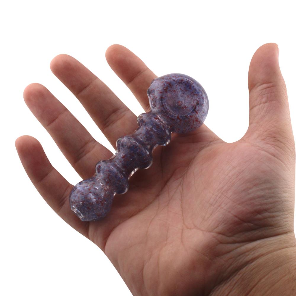 Swirl N195 Glass Hand Pipe-Purple
