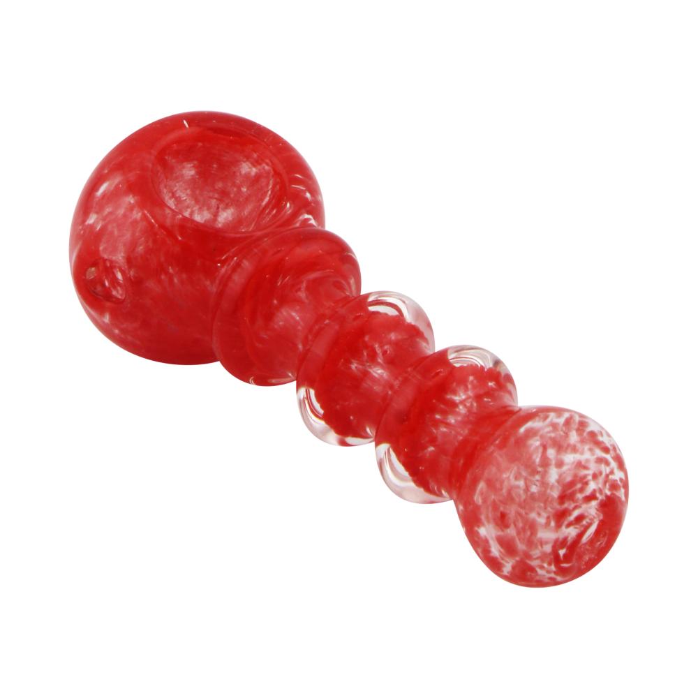 Swirl N195 Glass Hand Pipe-Red
