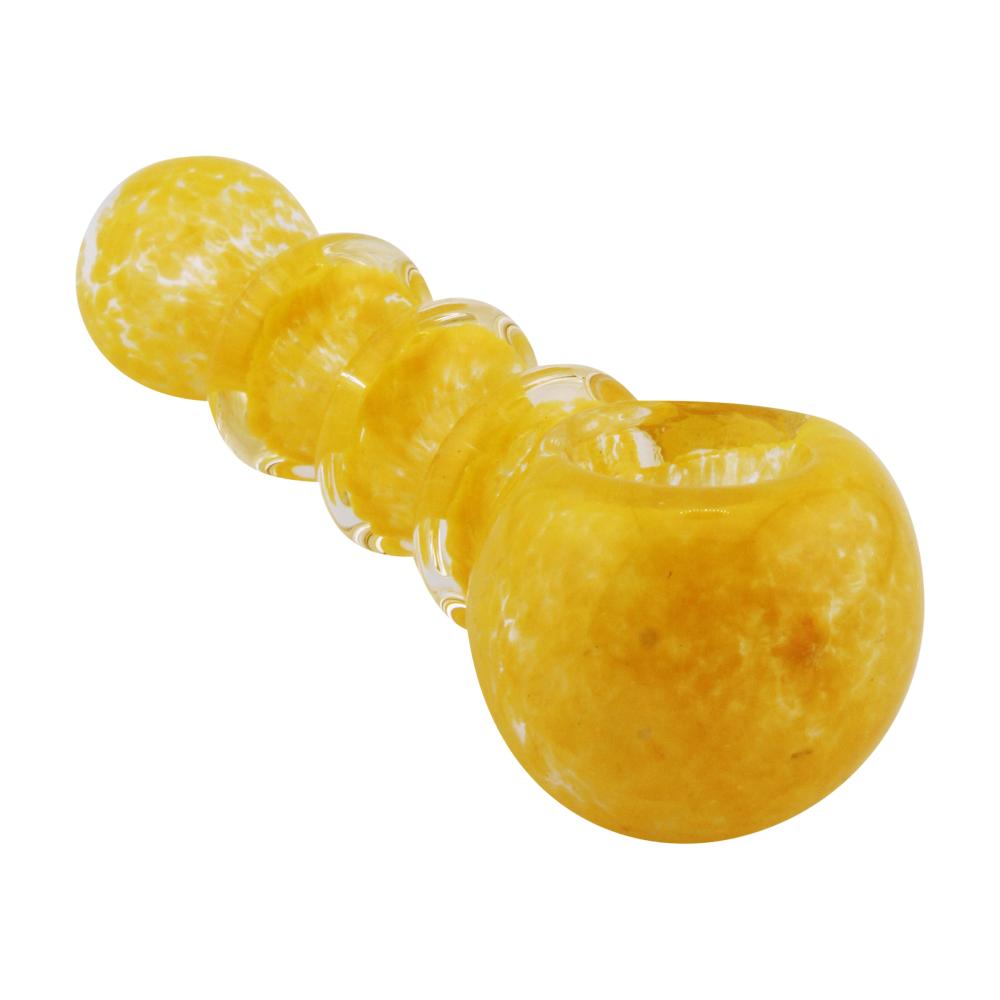 Swirl N195 Glass Hand Pipe-Yellow