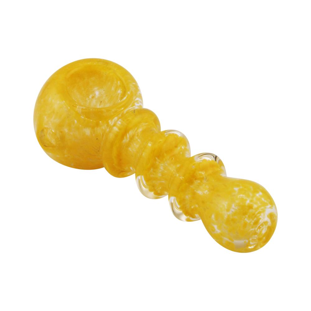 Swirl N195 Glass Hand Pipe-Yellow