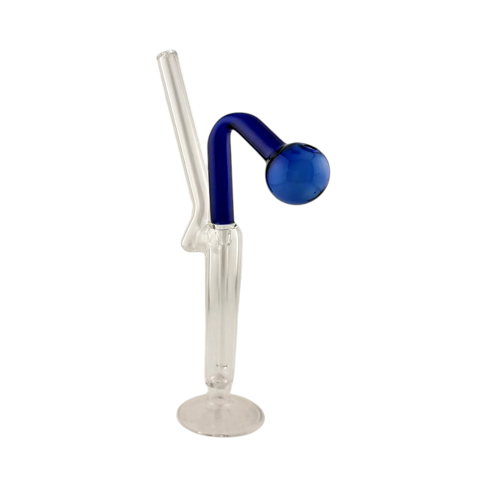 Tall L Oil Burner Bubbler-Blue