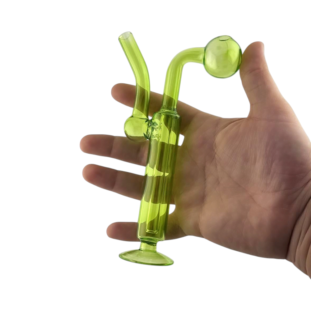 Tall L Oil Burner Bubbler-Lime Green