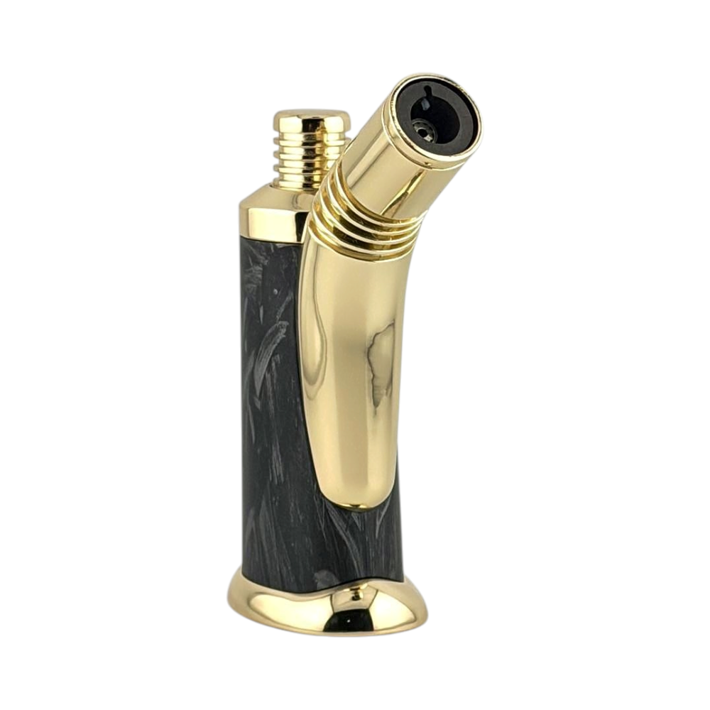 TAZ T Torch Lighter Single Flame-Black and Gold