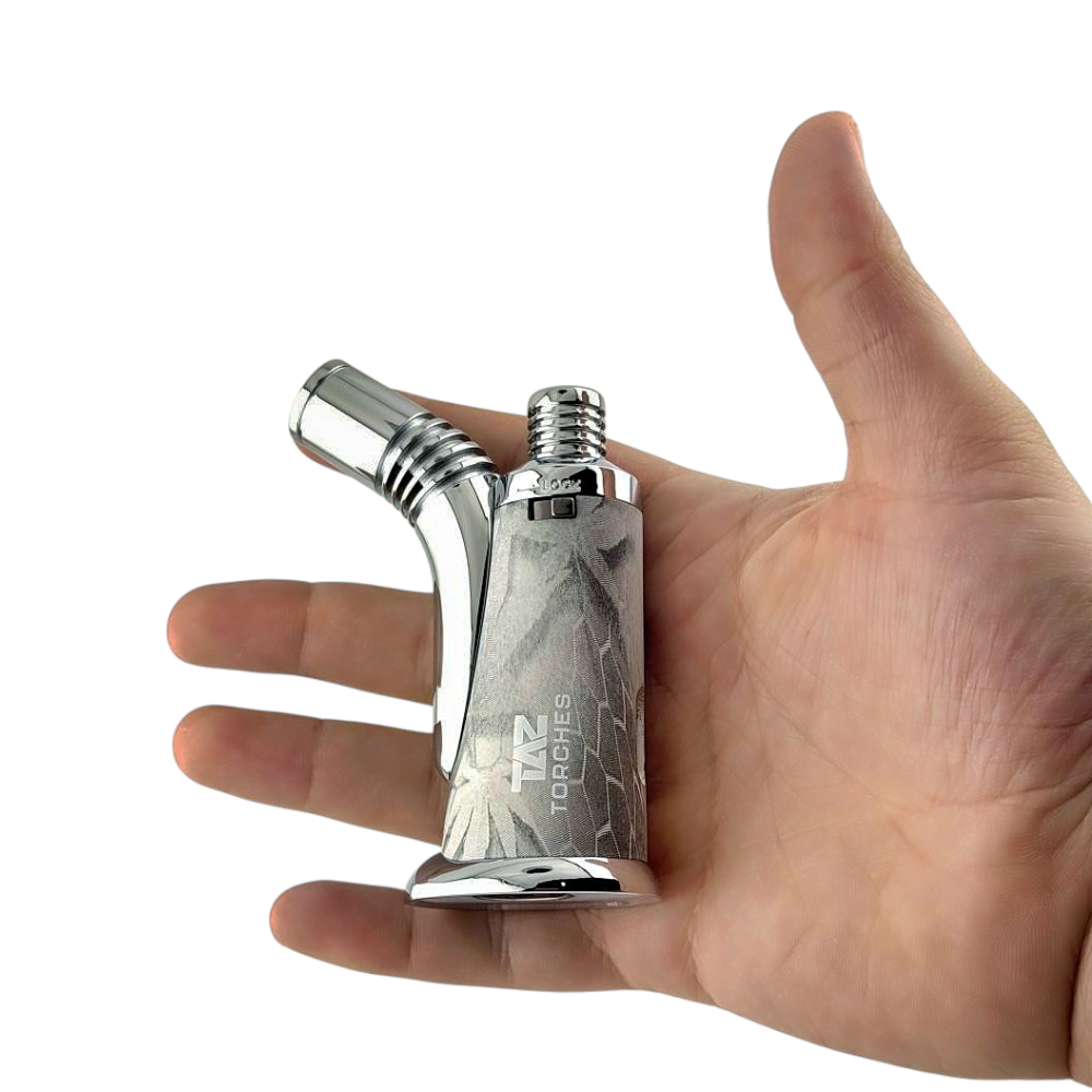 TAZ T Torch Lighter Single Flame-Silver