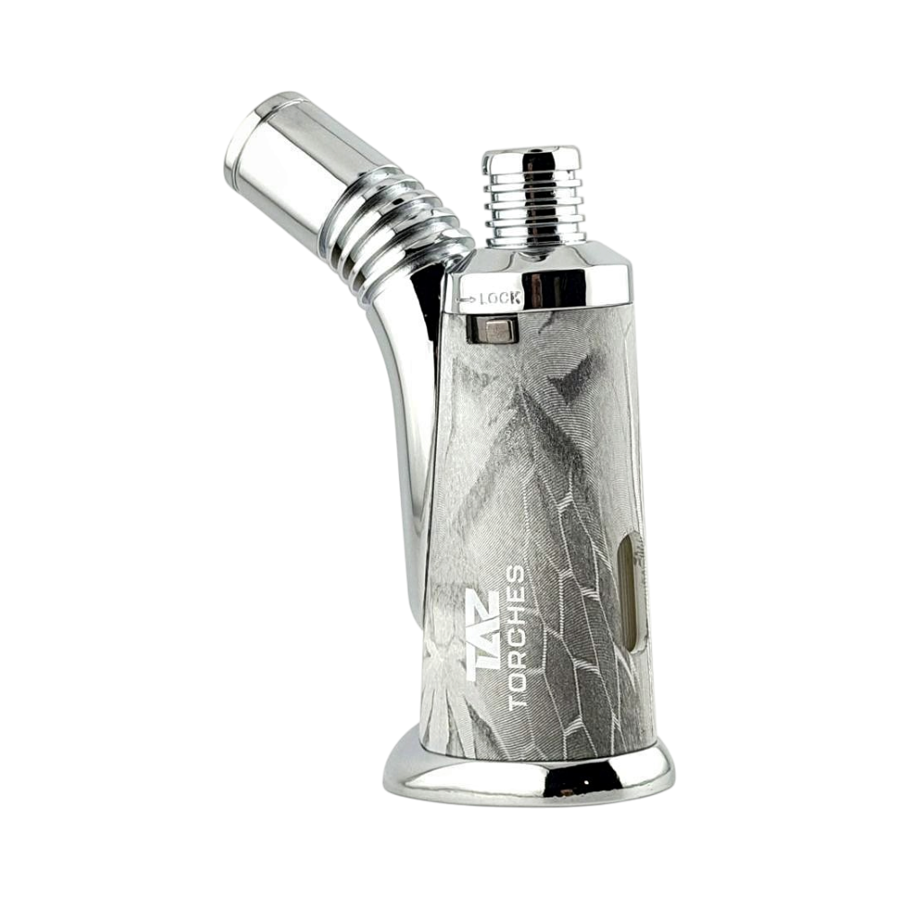 TAZ T Torch Lighter Single Flame-Silver