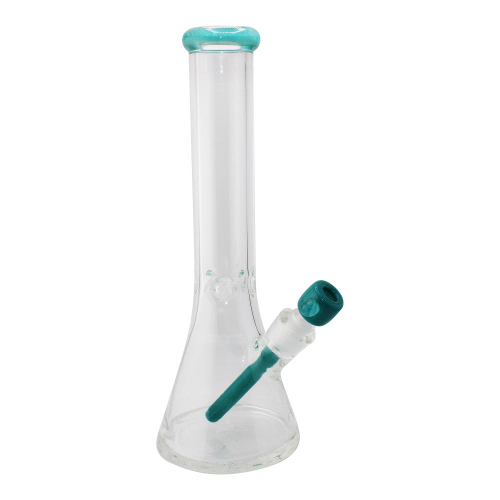 Teal Accent Beaker Water Pipe-Dodger Blue