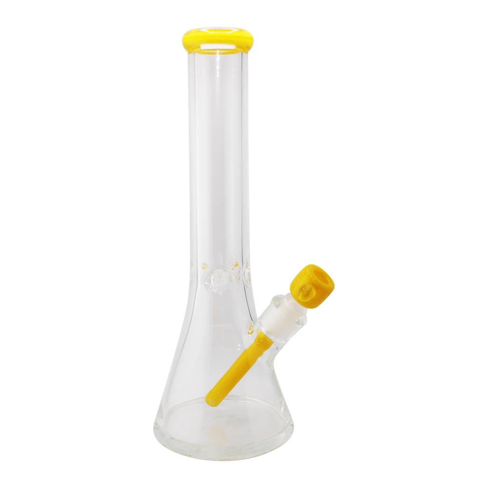Teal Accent Beaker Water Pipe-Yellow