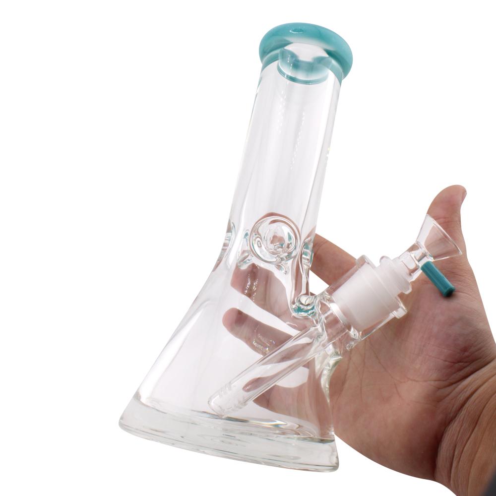 Teal Beaker Water Pipe-Blue