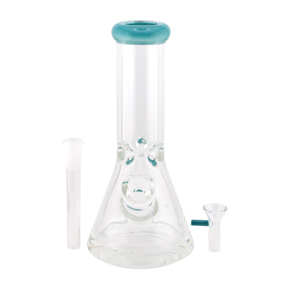 Teal Beaker Water Pipe-Blue