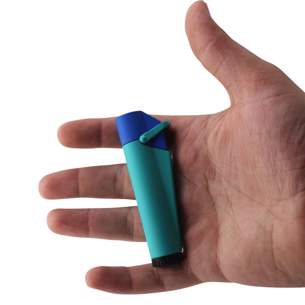 Techno Aero Ignite Single Flame Torch Lighter-Light Blue