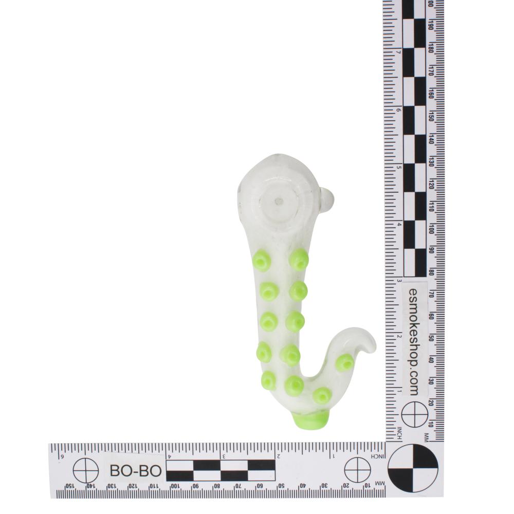 Tentacle Glass Hand Pipe-Green