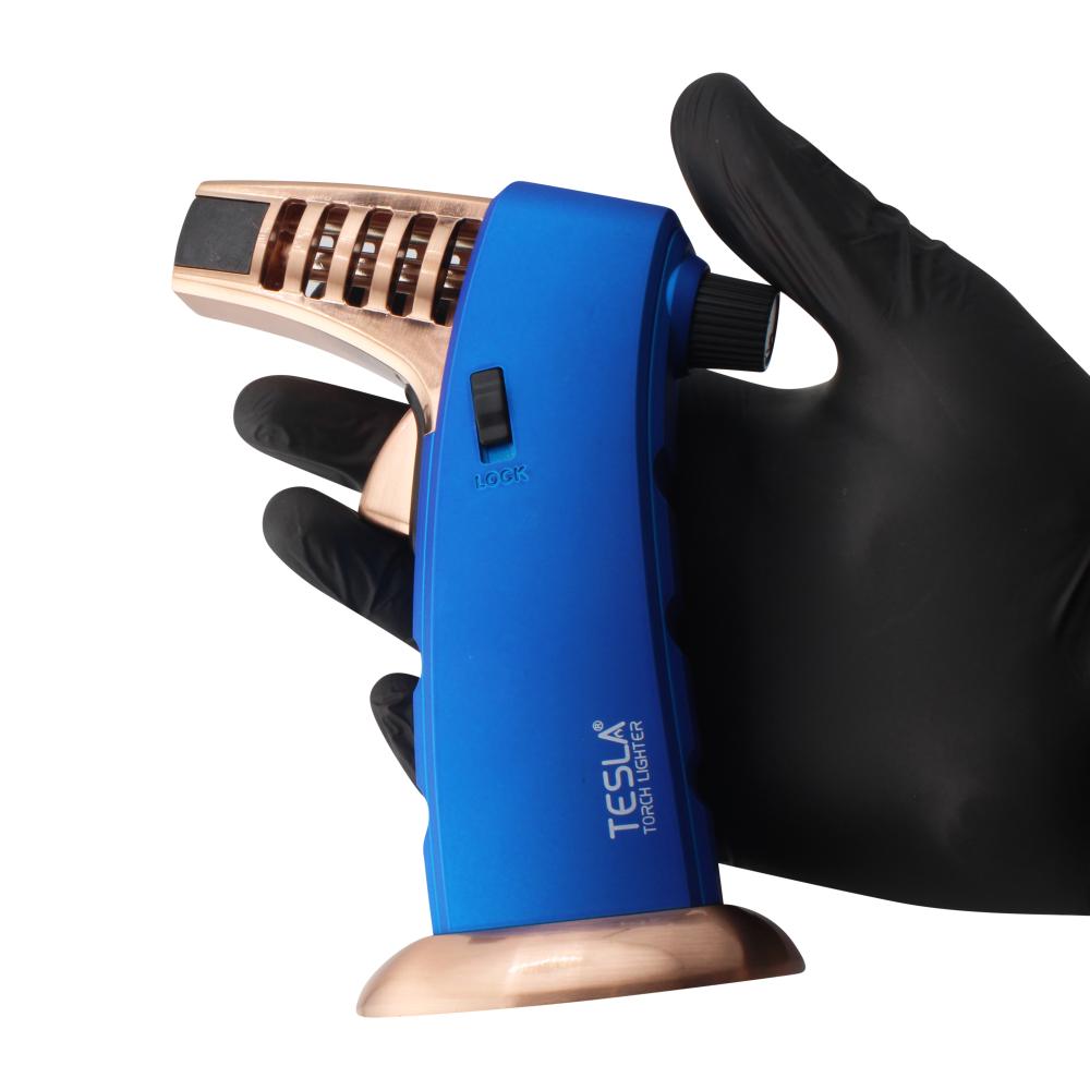 Tesla Elite Single Jet Torch Lighter-Blue