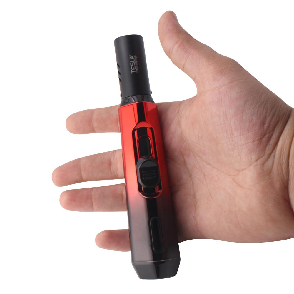 Tesla Forge Style Torch Lighter Single Flame-Red