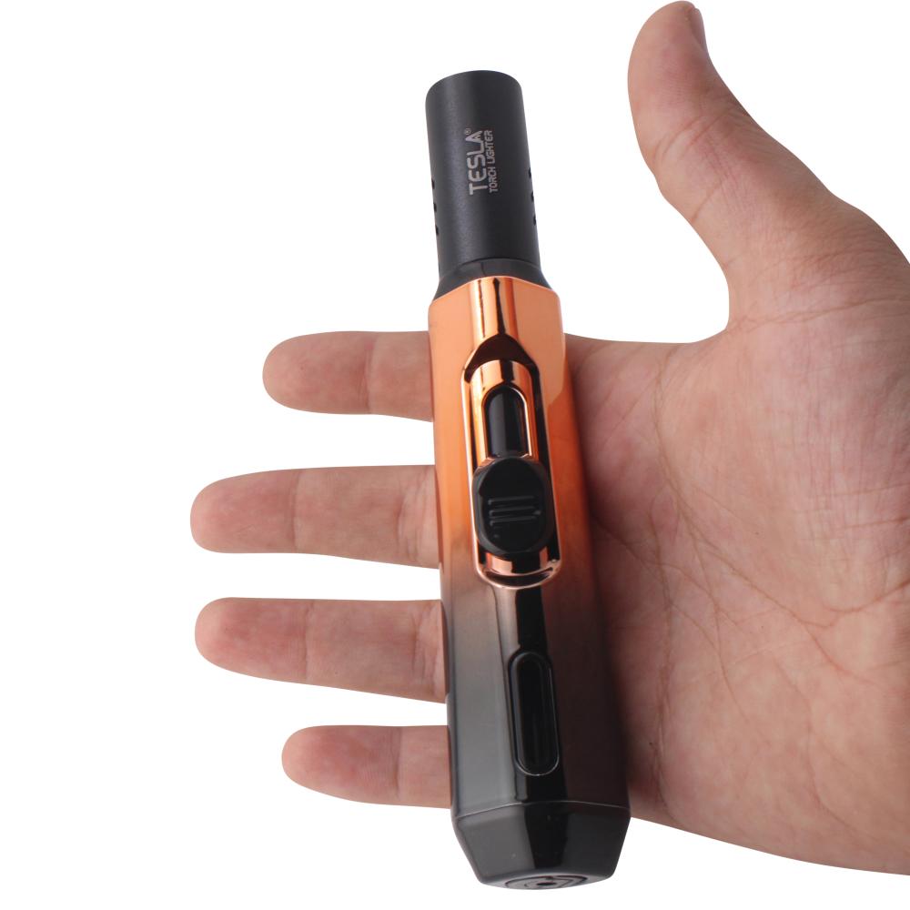 Tesla Forge Style Torch Lighter Single Flame-Rose Gold
