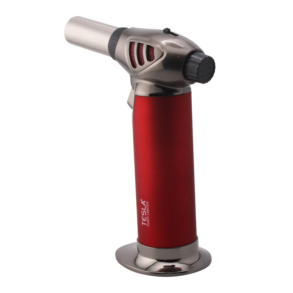 Tesla LuxeFlame Torch Lighter-Dark Red